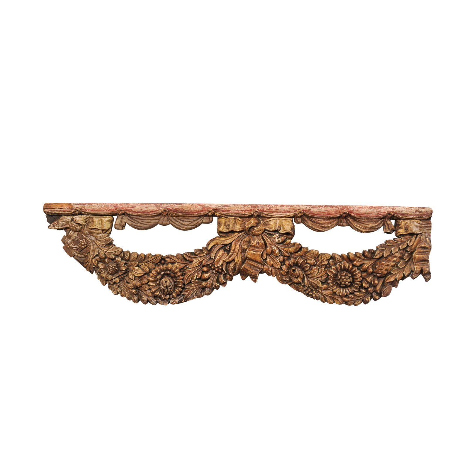 French 19th C. Carved Fragment, 6.5 ft Long