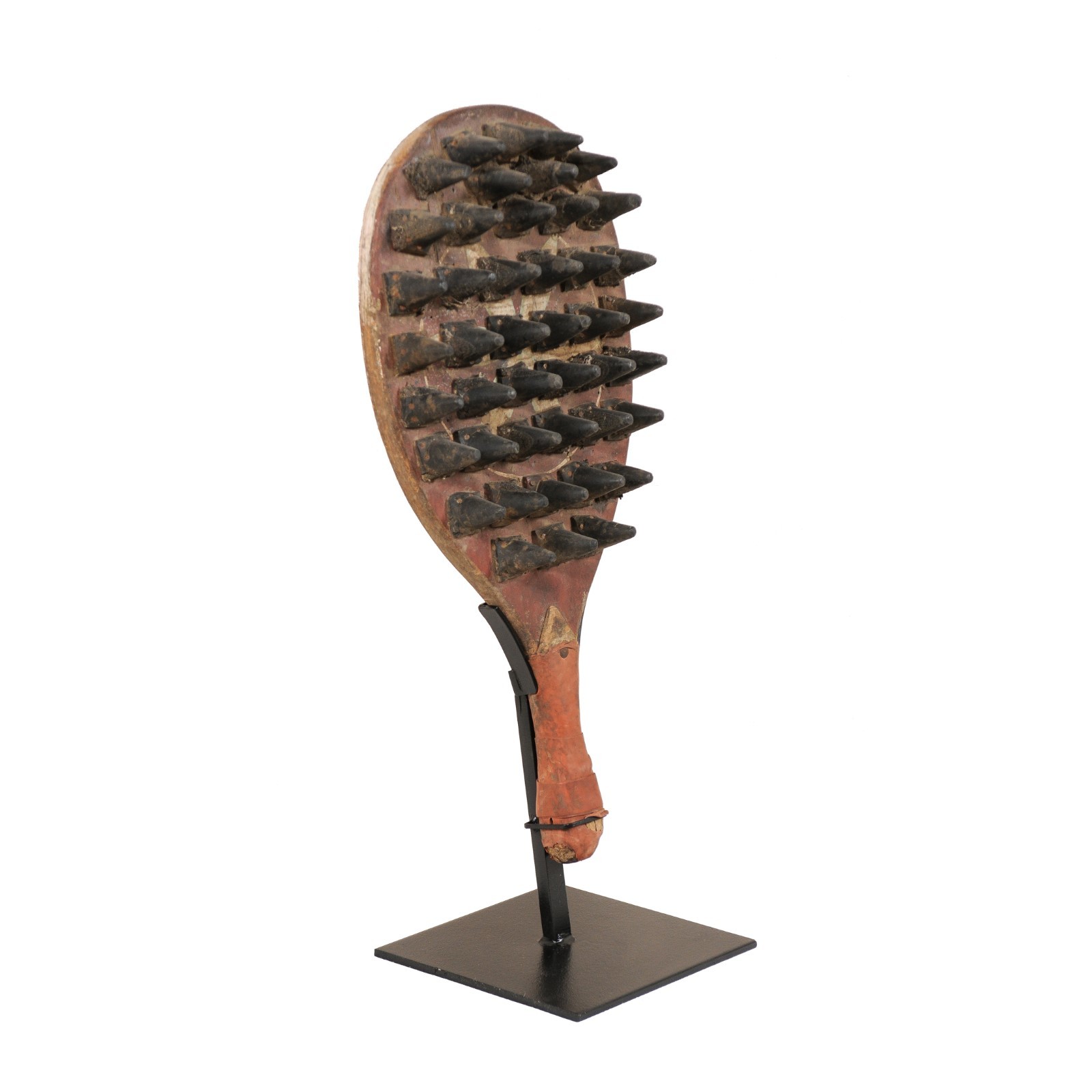 Mid-Century Spiked Game Paddle on Stand