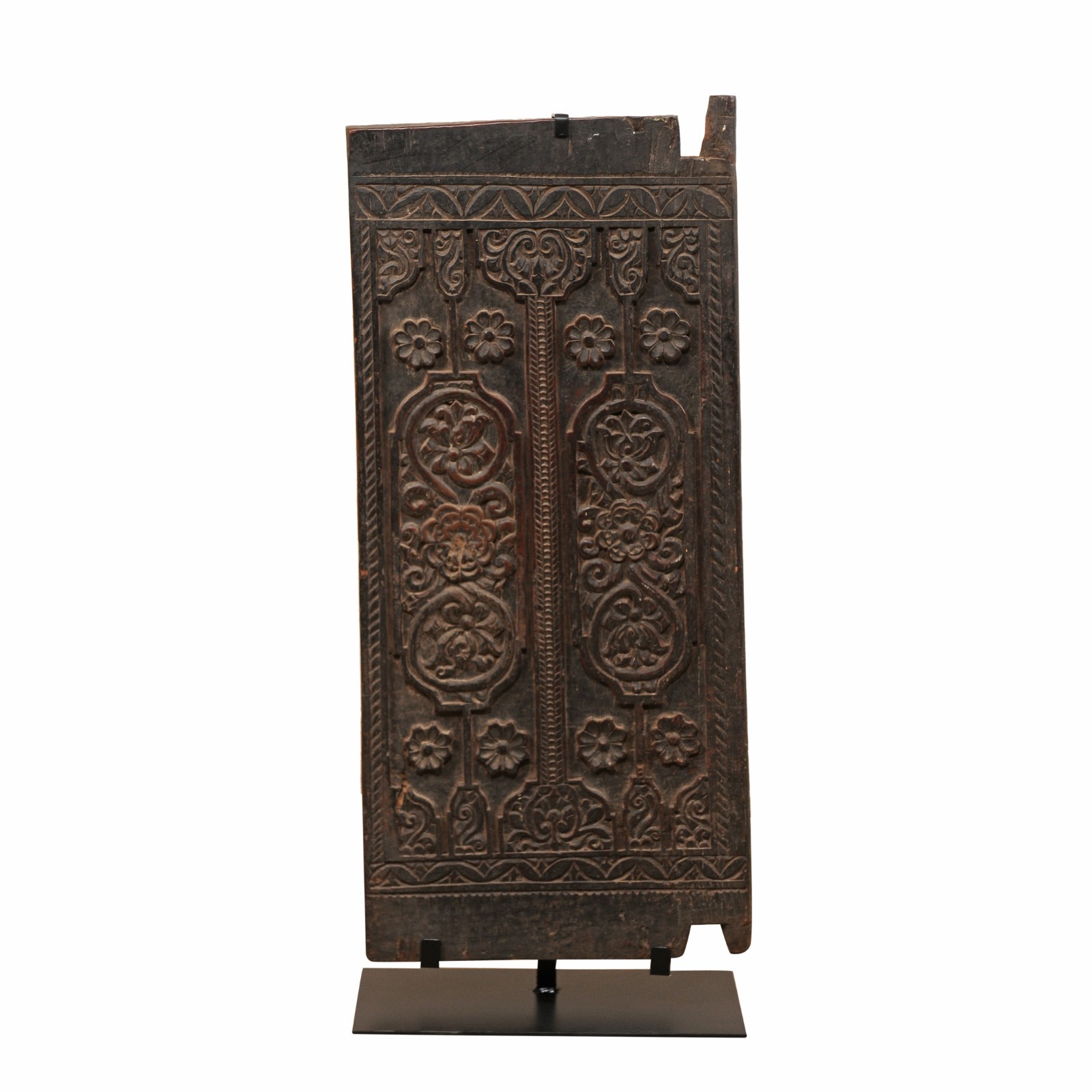 Balinese Rice Barn Door on Stand, 4 ft tall