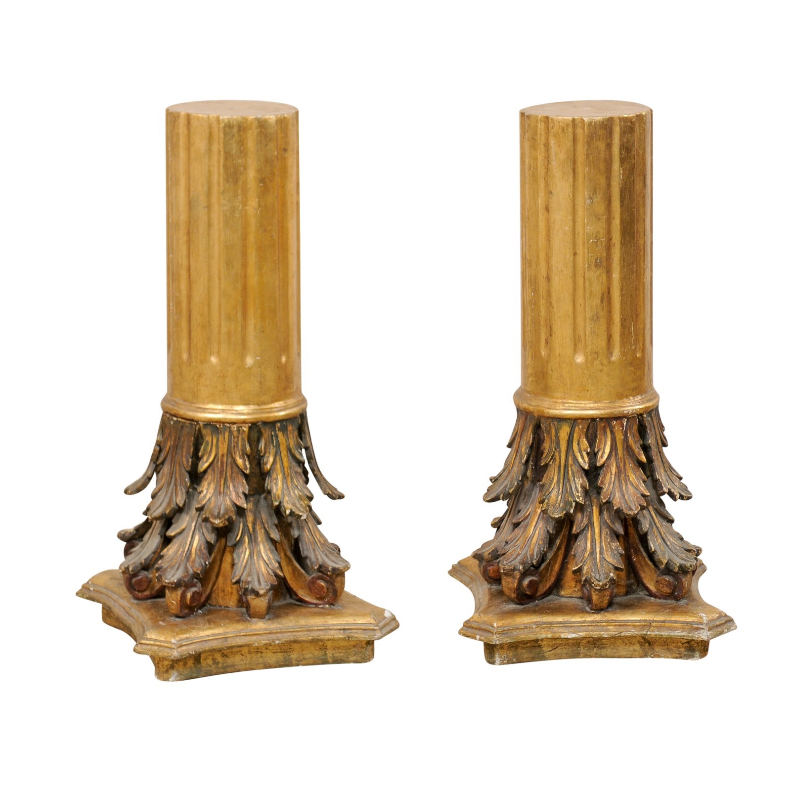 Italian Roman Corinthian Pedestals, 3 FT.