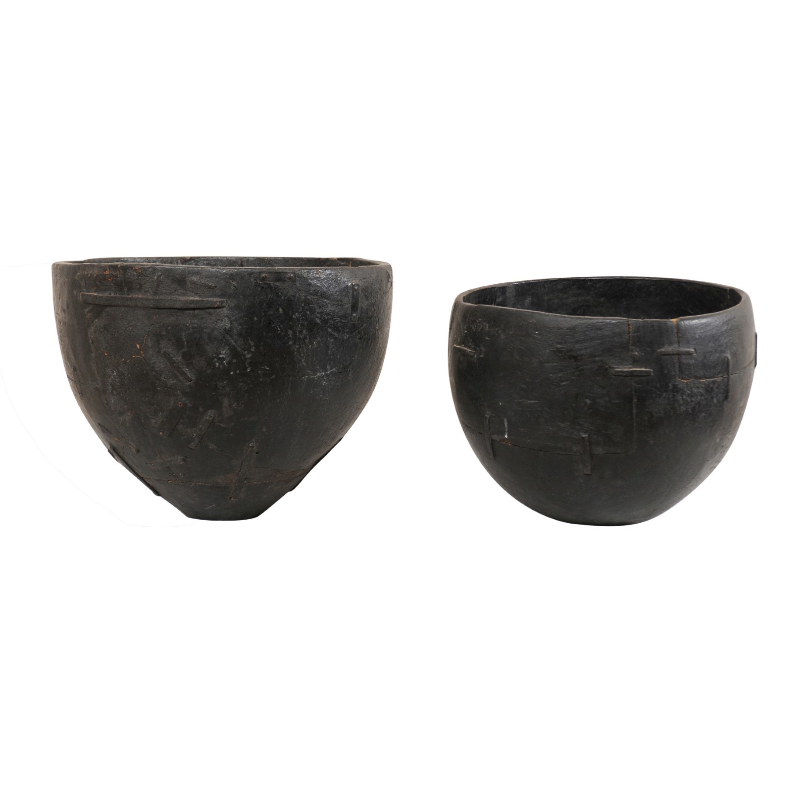 A Pair of Antique Tamil Nadu Water Buckets