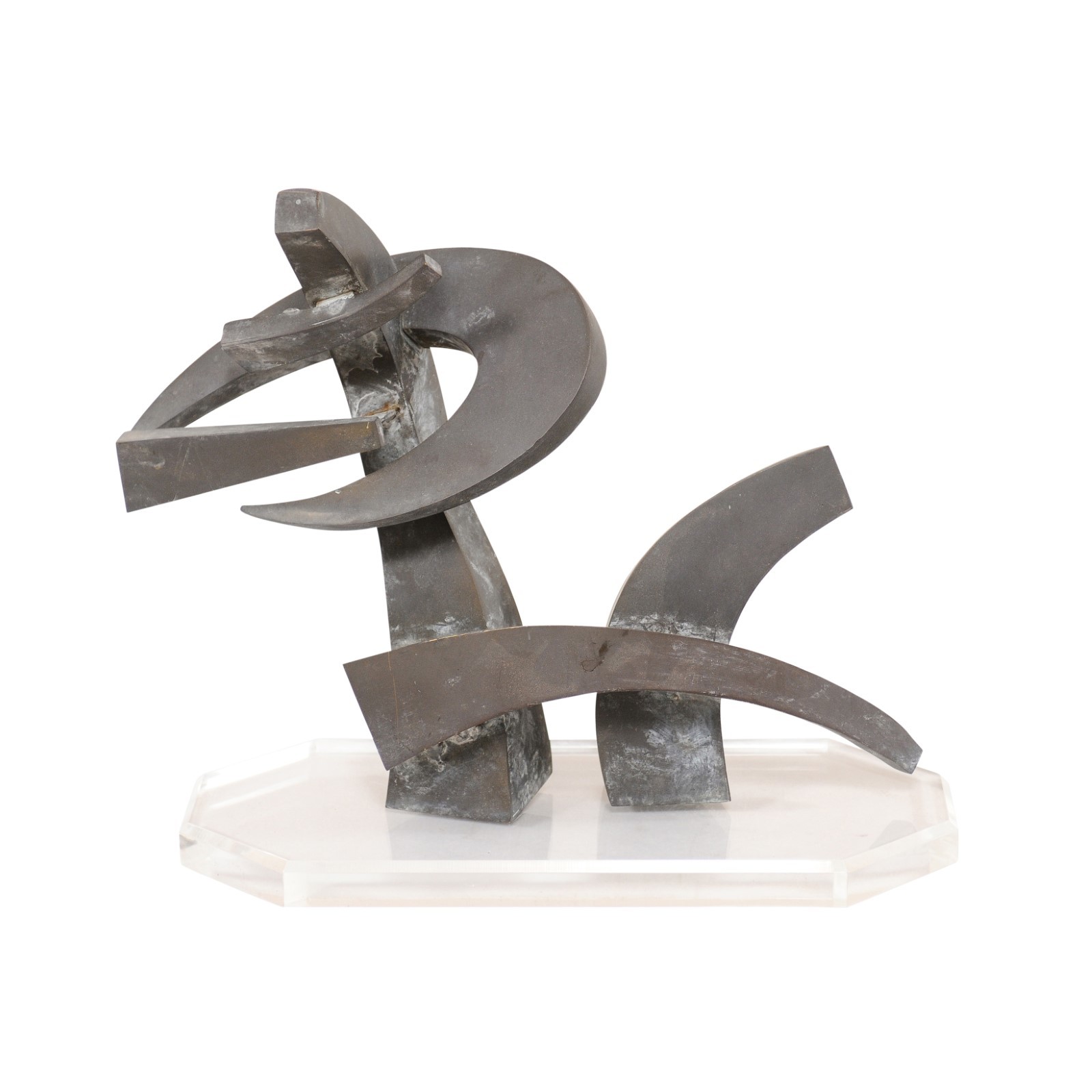Small-Size Mid-Century Abstract Sculpture