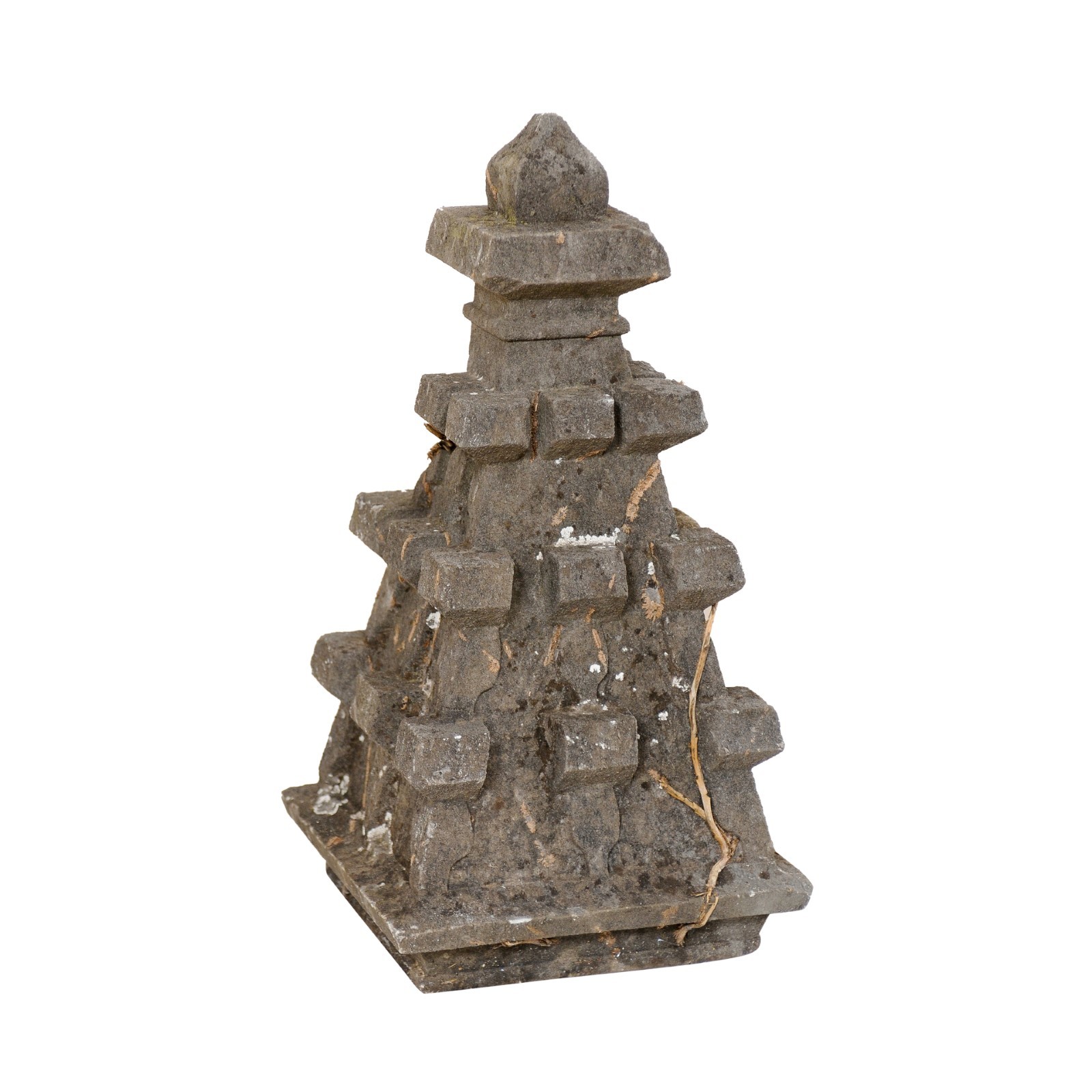 French Stone Architectural Finial, 19.25" H