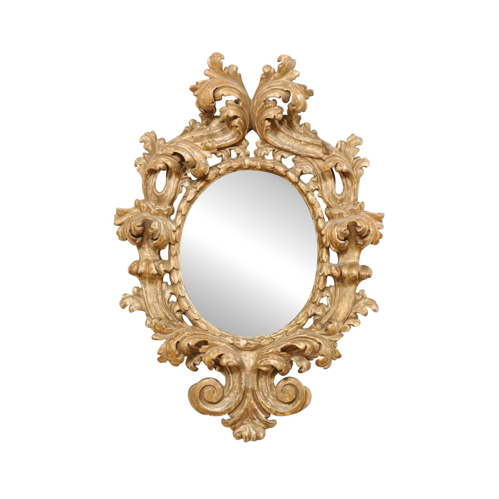 Richly Carved Italian Mirror, Late 18th C. 