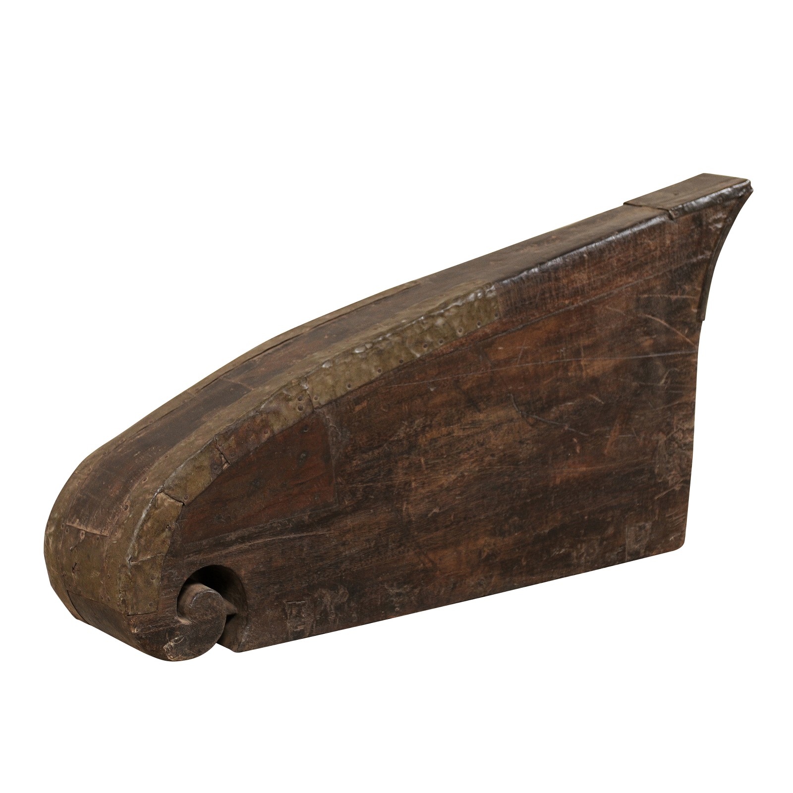 A Kerala India Wooden Boat Prow