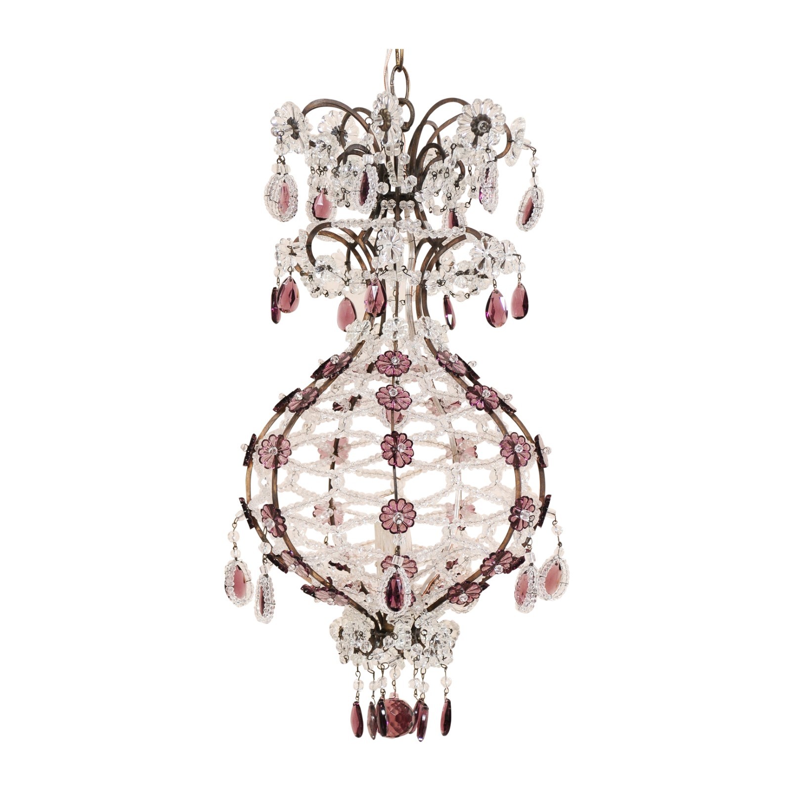 Italian Crystal Balloon-Shaped Light