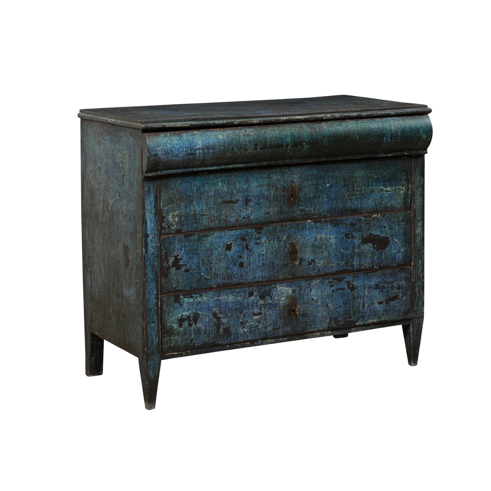 Italian Painted Wood Chest of Four Drawers