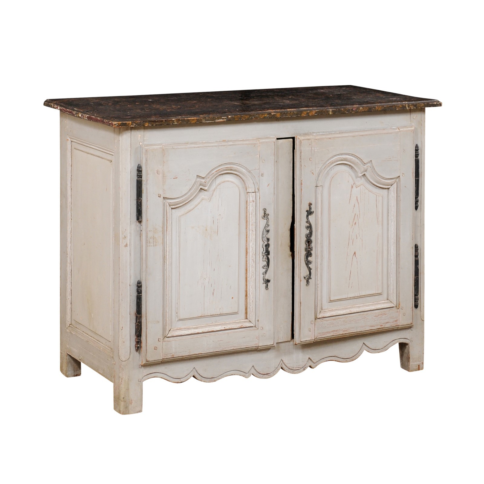French Painted Buffet Cabinet, Late 18th C.