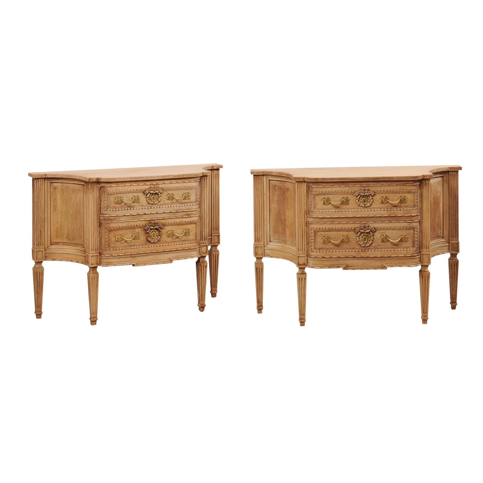 Pair Italian Neoclassical Style Chests