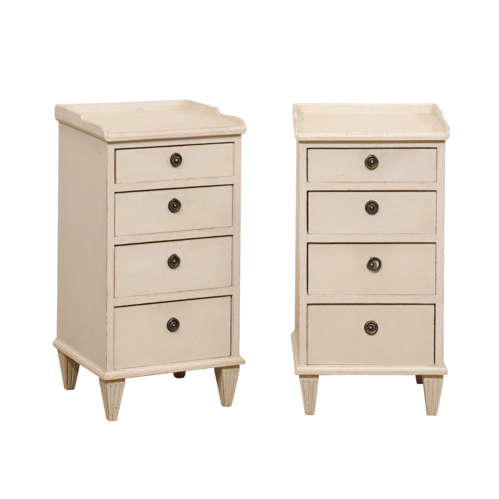 Pair Swedish Gustavian-Style Side Chests