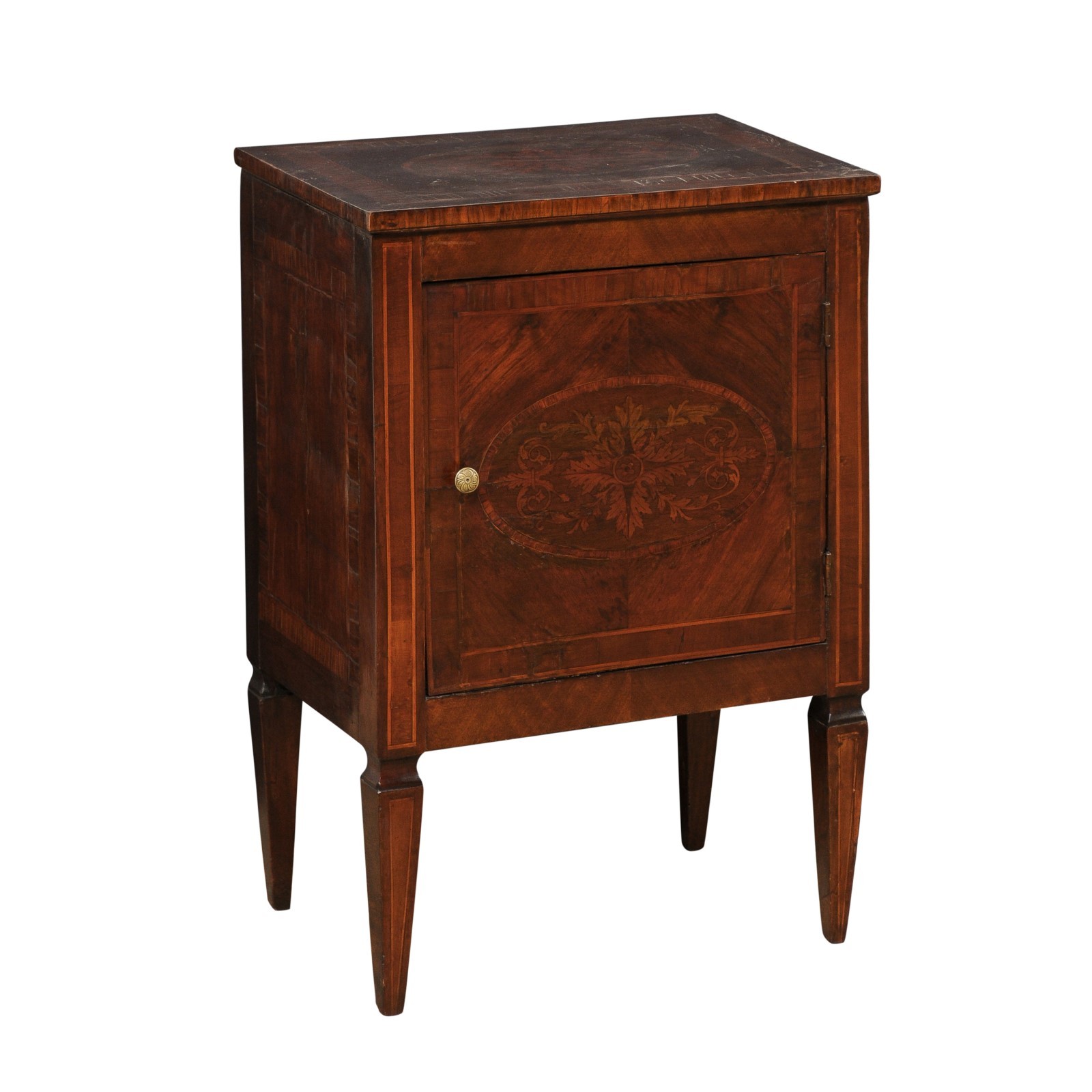 Neoclassical Petite Cabinet w/Inlay, Italy