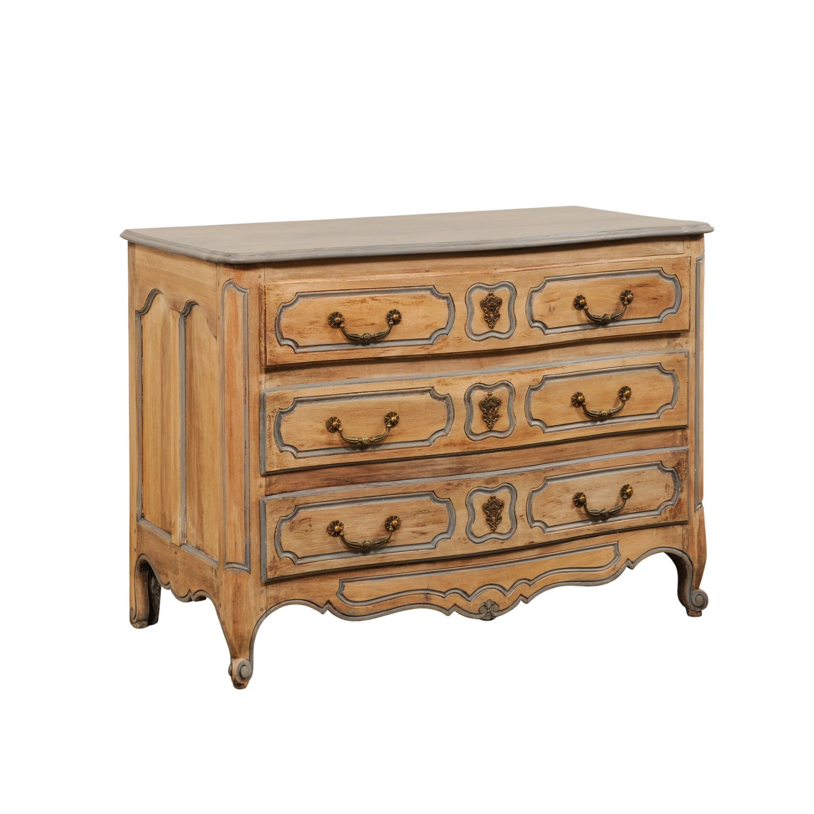 French Chest w/Carved Skirt & Cabriole Legs