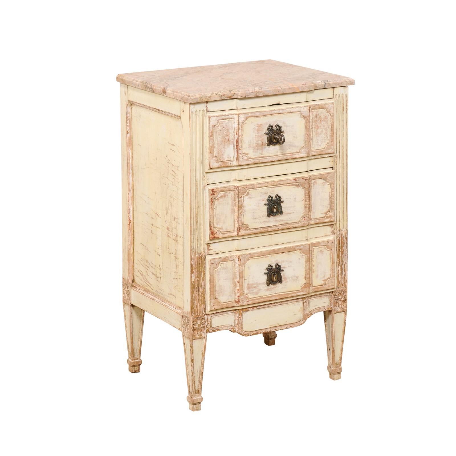 French Antique Petite Commode w/Marble Top 