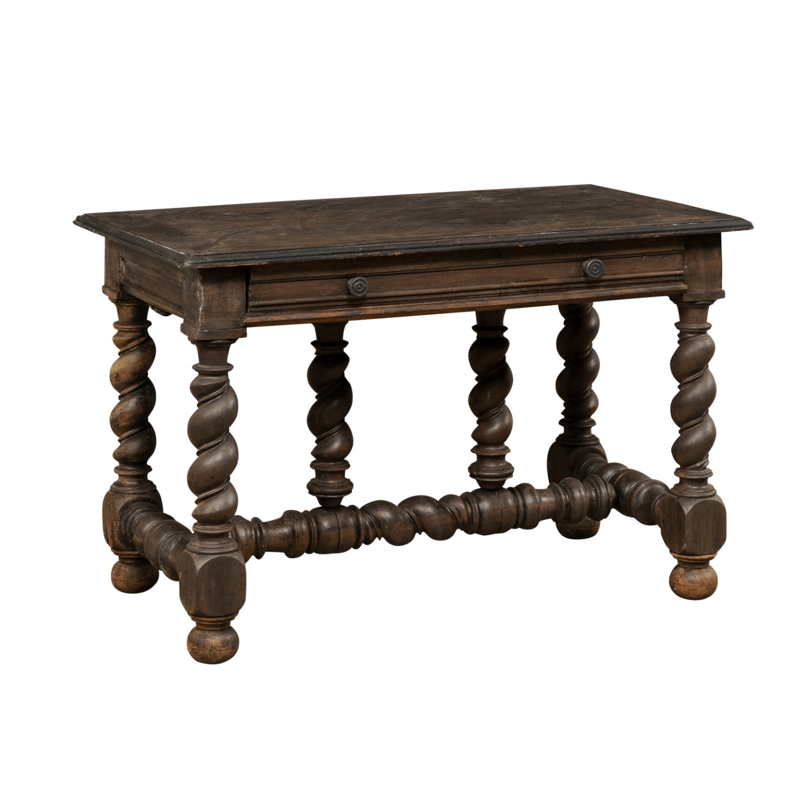 Antique Italian Table or Desk w/Bold Legs 