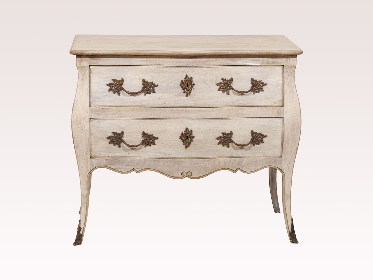 French Two Drawer Chest 19th C 712 A Tyner Antiques