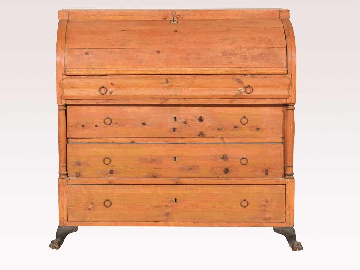 Swedish Mid-19th Painted Secretary Chest