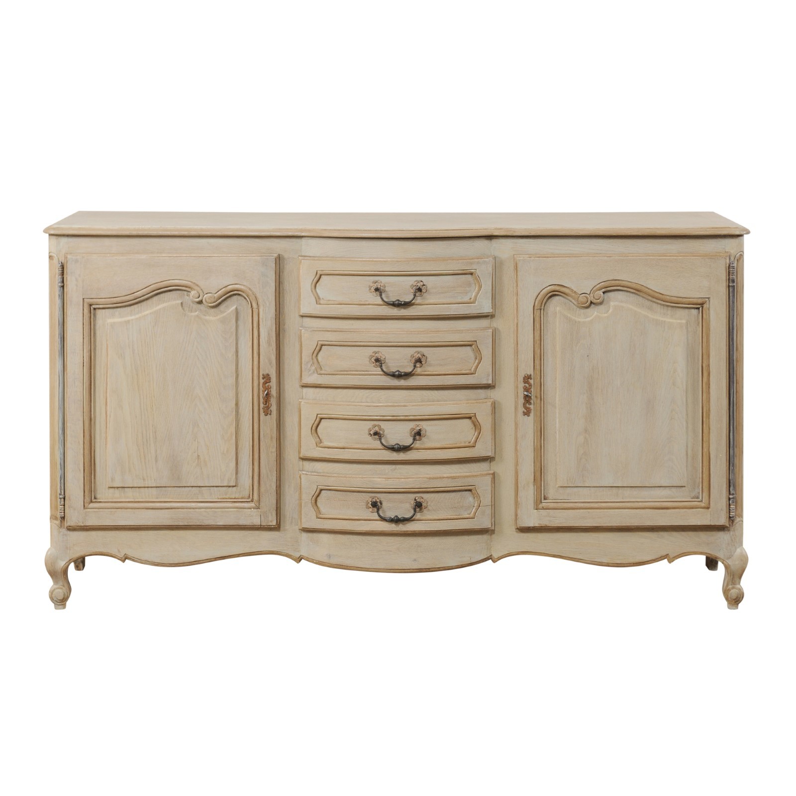 French Console Cabinet w/Center Drawers