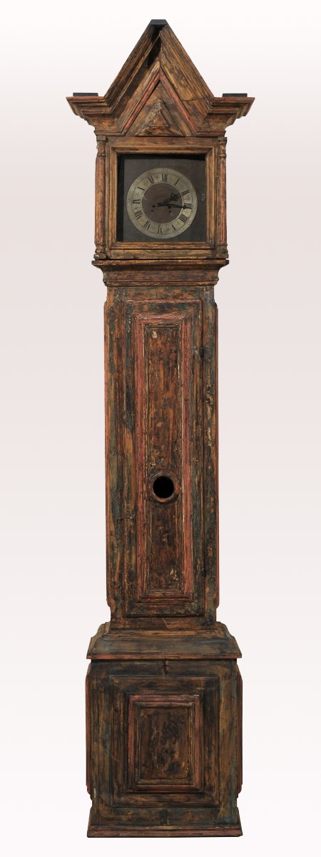 Swedish 18th C. Wooden Clock