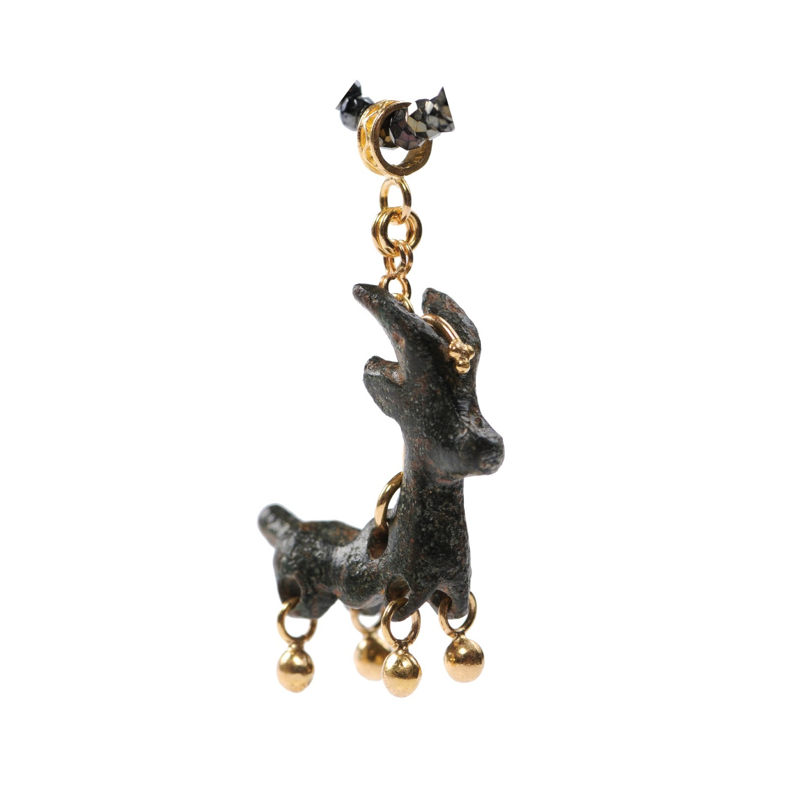 Ancient Bronze Deer Fragment Pendant
