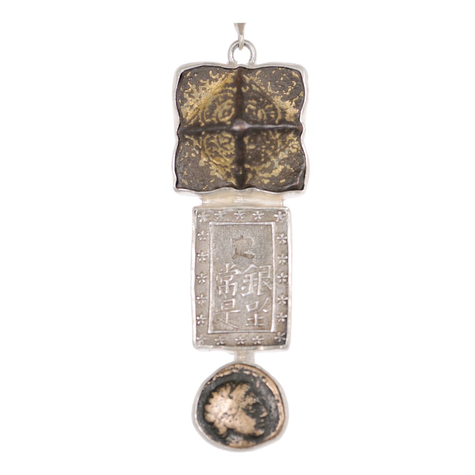 3-Tiered Ancient Artifact & Coin Necklace