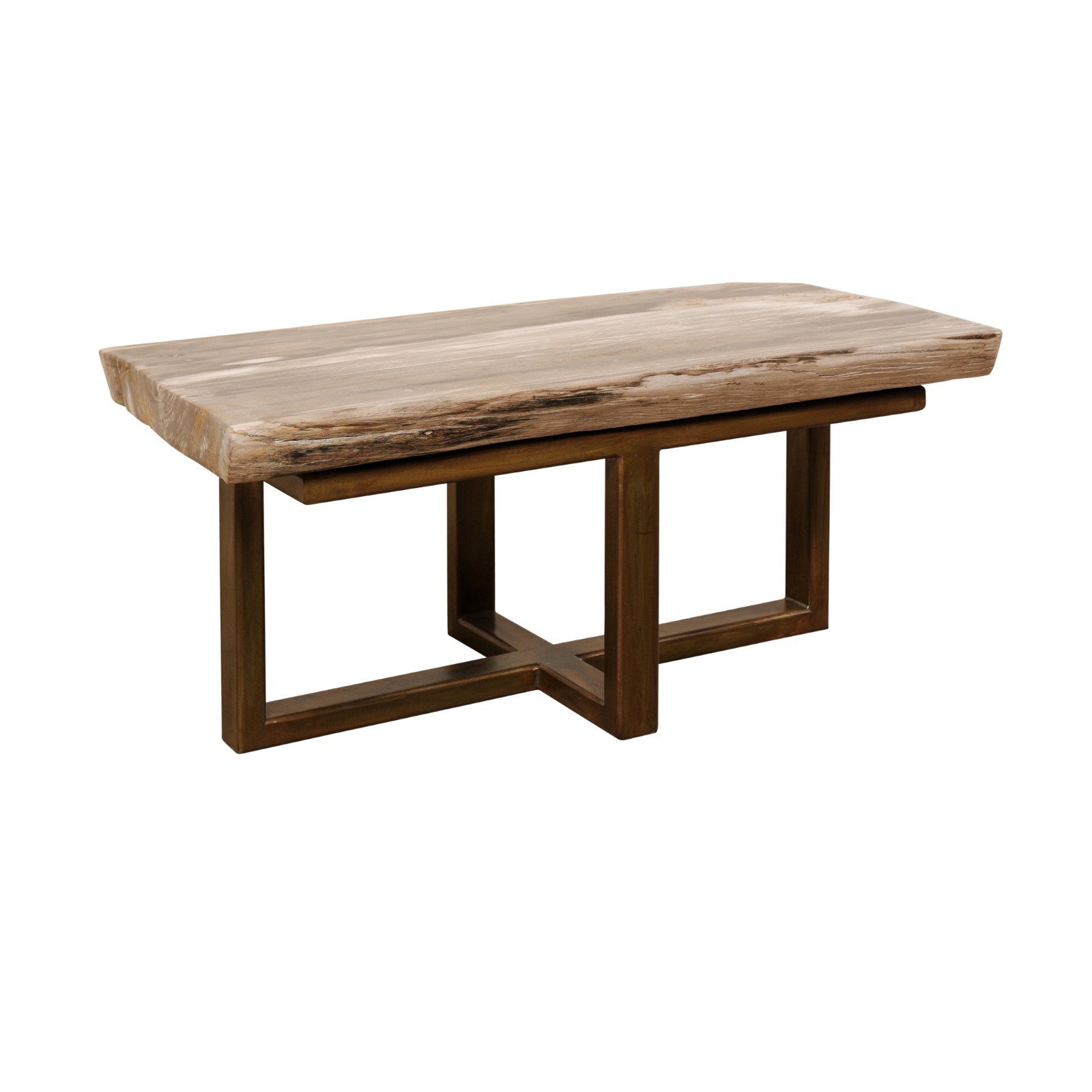 Petrified Wood Coffee Table, 3.5 ft