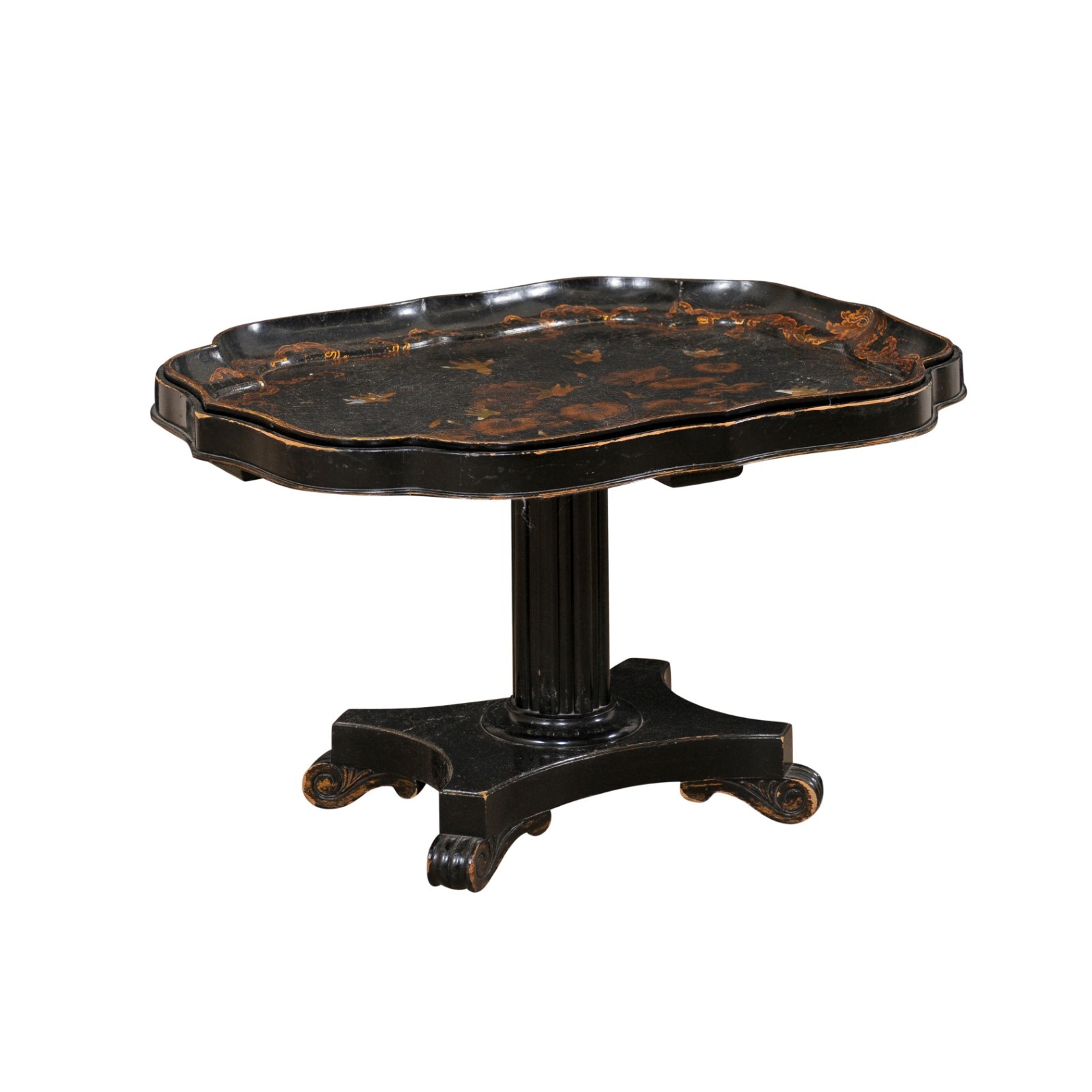 English Chinoiserie Tray-Top Coffee Table