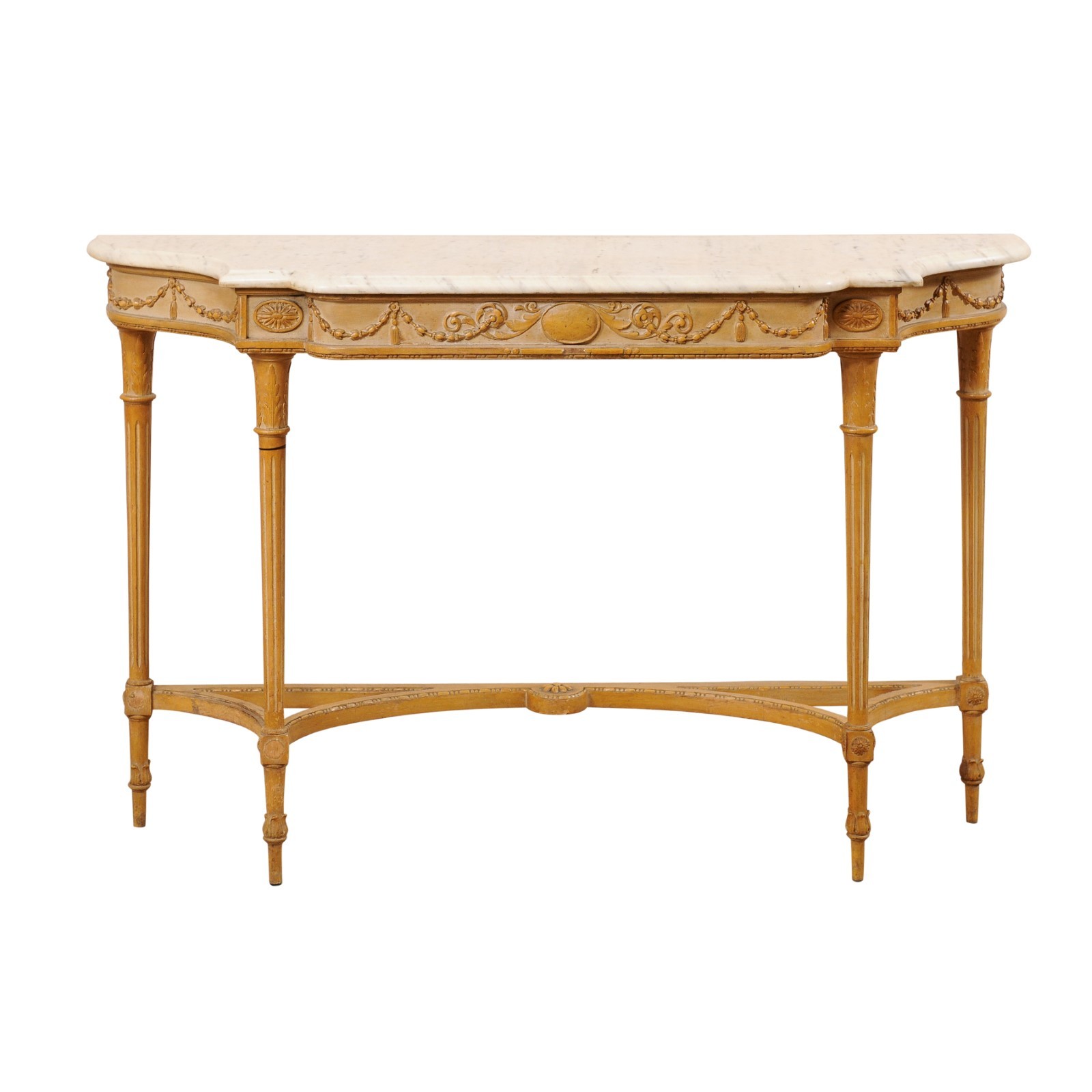 French Neoclassical Console w/ Marble Top 