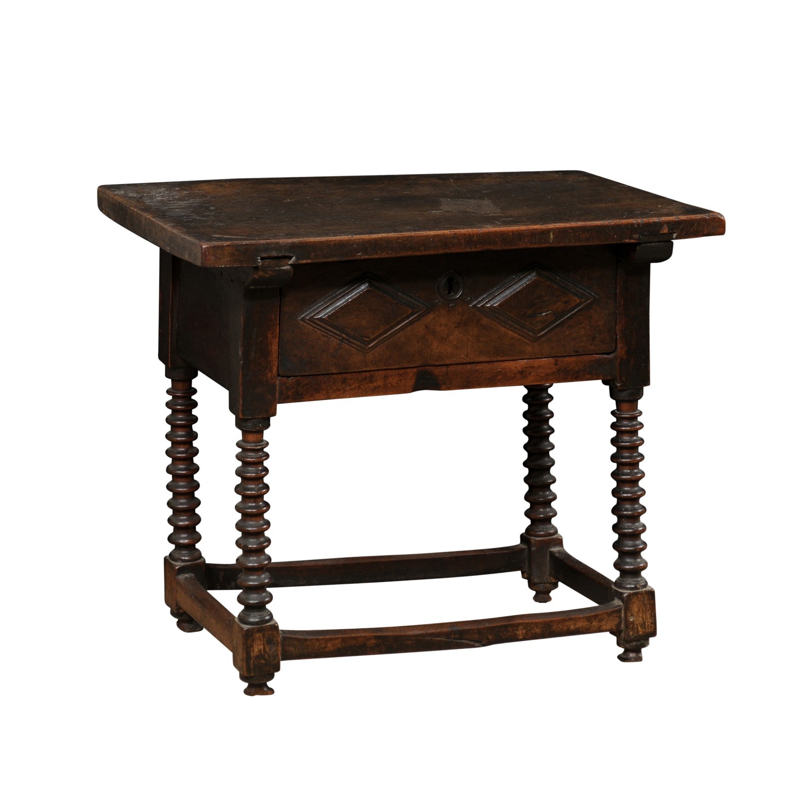 18th C. Occasional Table w/Drawer, Italy