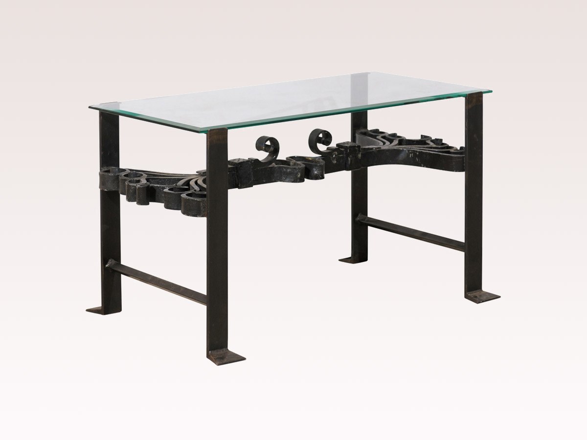 Italian Iron & Glass Coffee Table