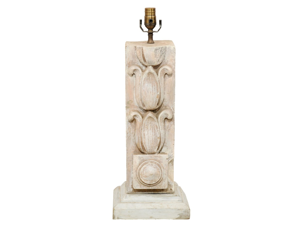 An Architectural Stone Table Lamp