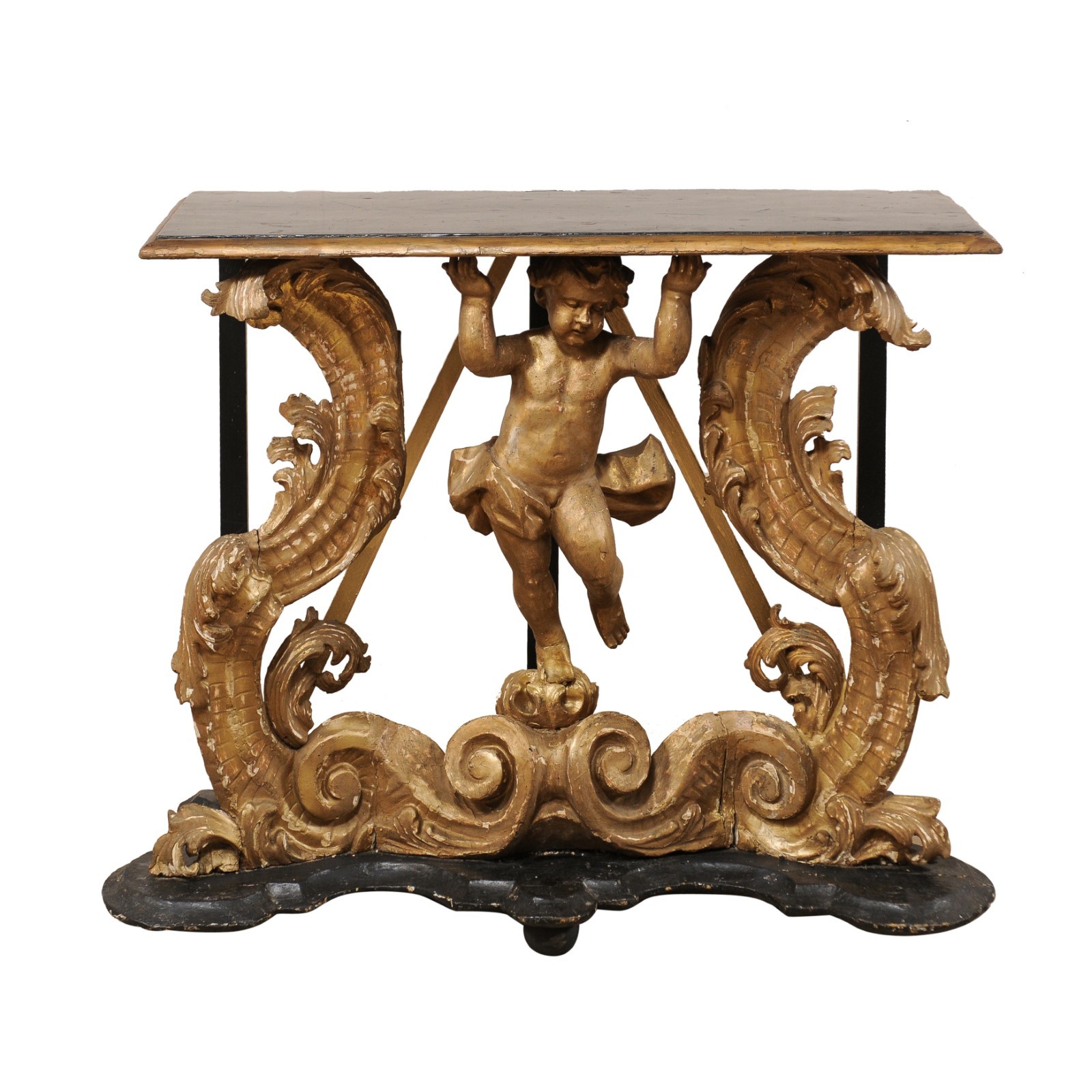 An Early 18th C. Rococo Wall Console, Italy