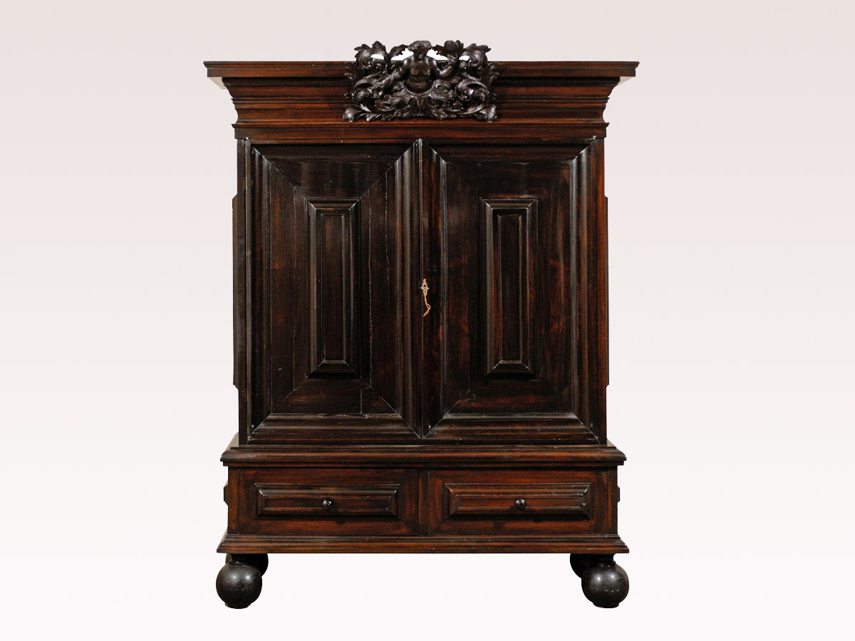 Swedish Period Baroque Rosewood Cabinet