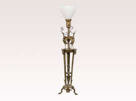 Italian Neoclassical Style Table Lamp with Bronze Base