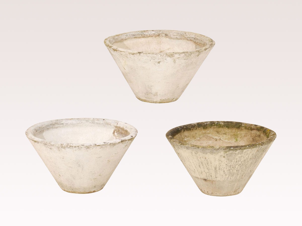 Set of 3 Composite French Pots