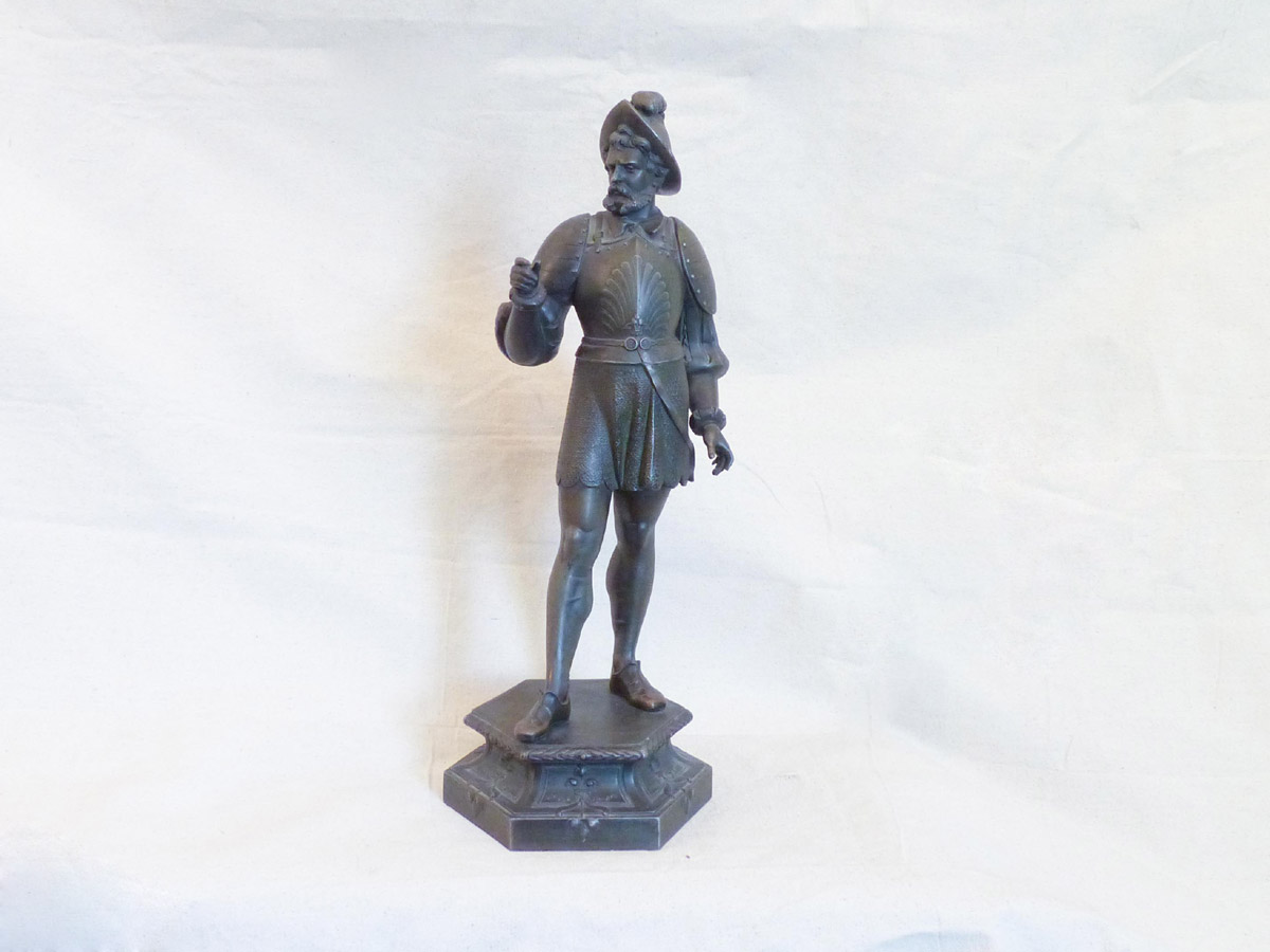 French Spelter Statue, Early 20th C.