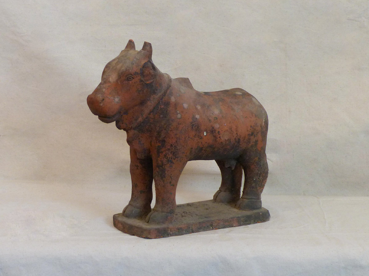 Antique Terracotta Cow, Southern India