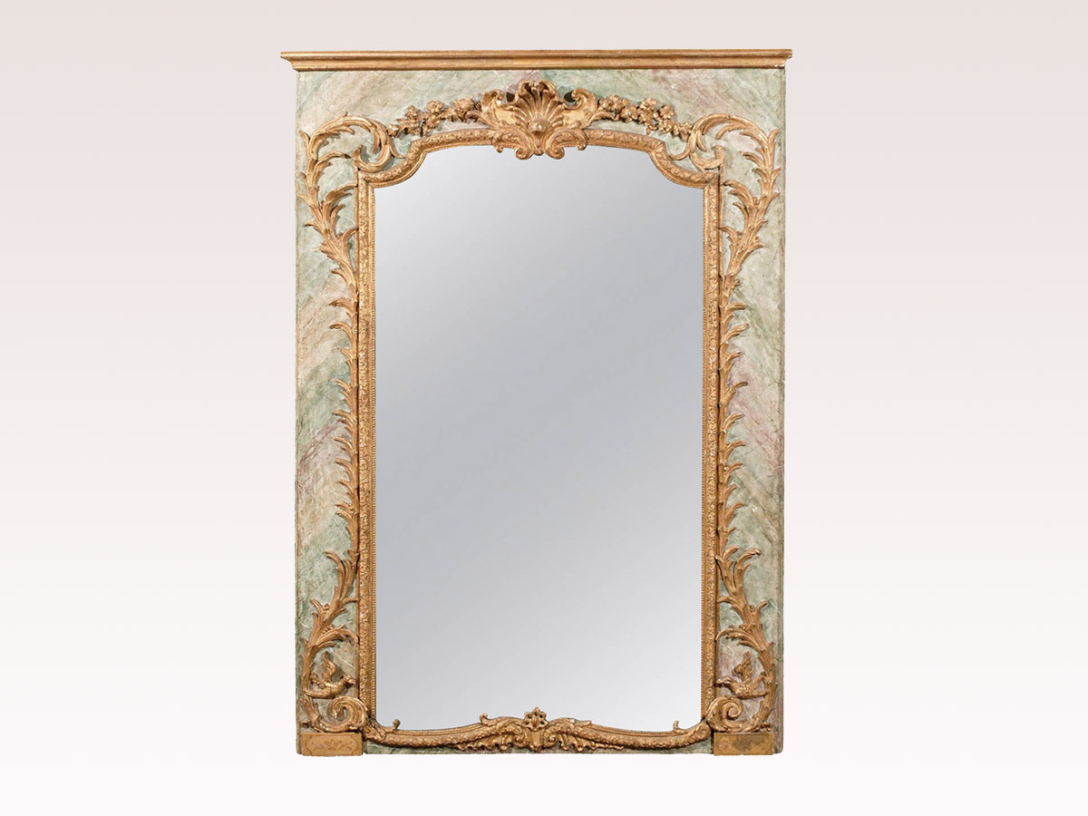 Italian Faux-Marble Mirror