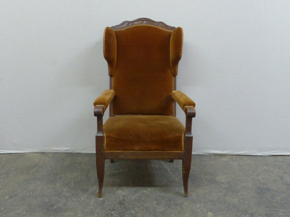 Period Baroque Swedish Winged Back Chair
