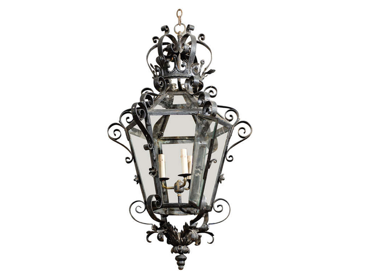 An Exquisite French Glass Lantern