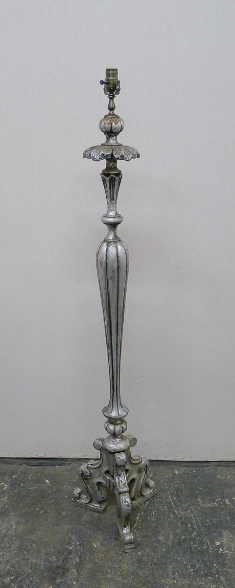 European Floor Lamp, Silver