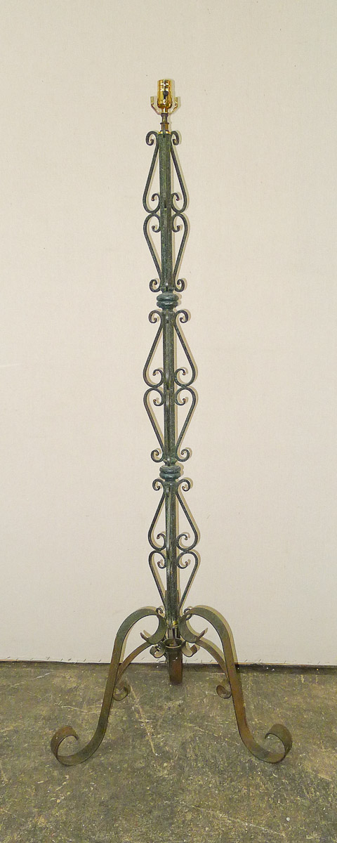 Vintage Scroll Motif Floor Lamp, France