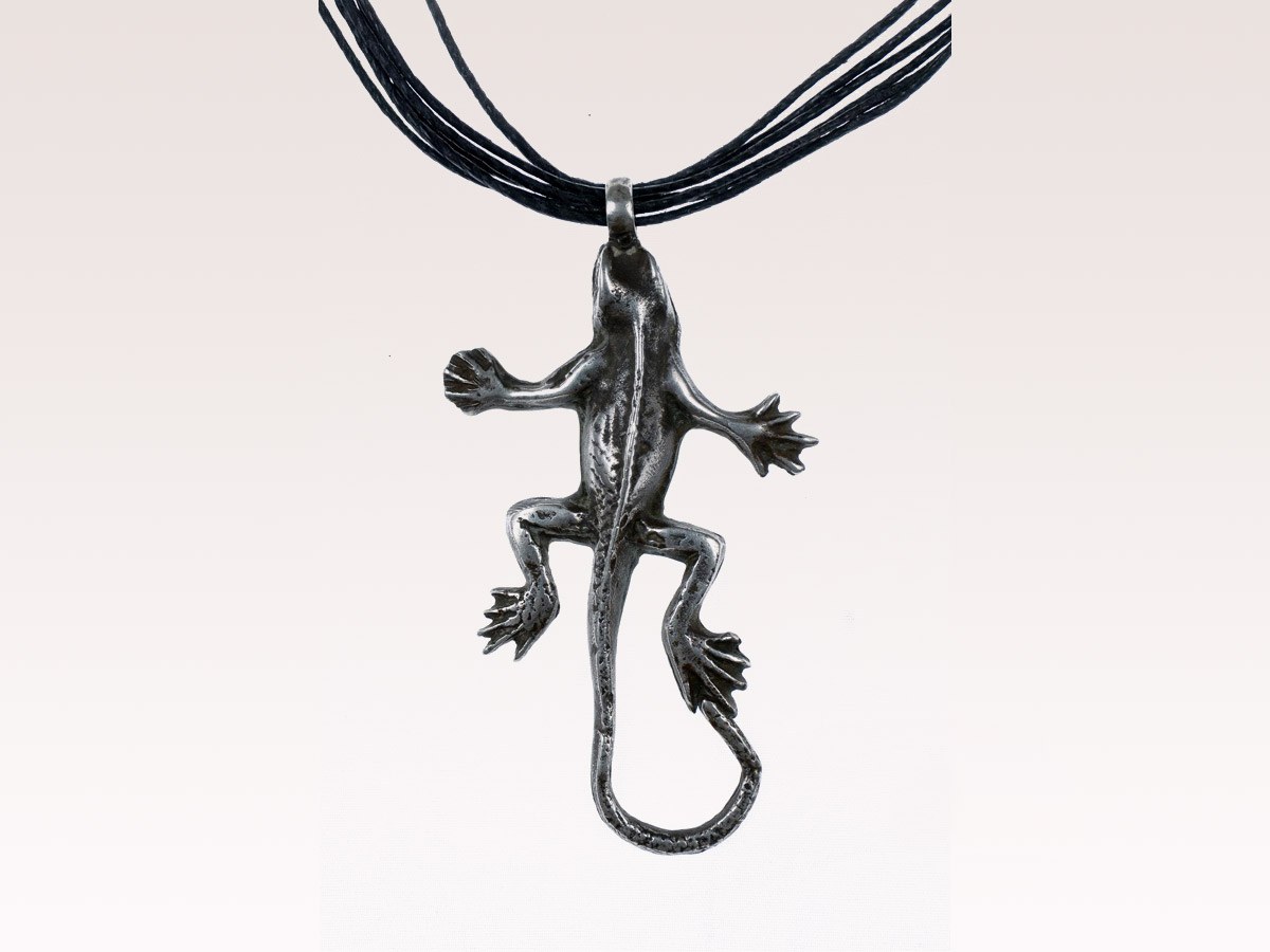 Moroccan Silver Gecko Necklace