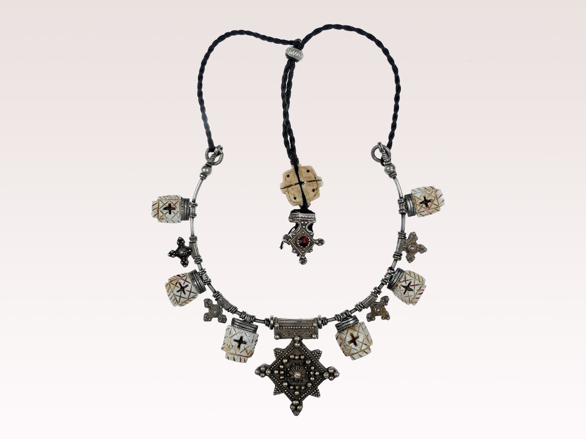 Silver & Conus Shell Necklace
