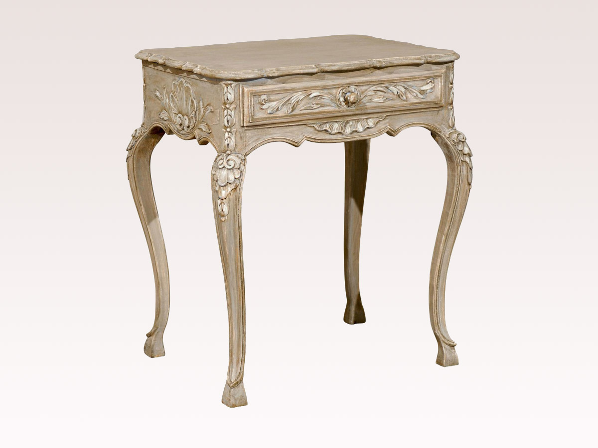 French Carved Side Table