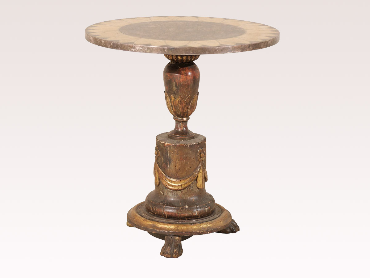 Italian Round Occasional Table