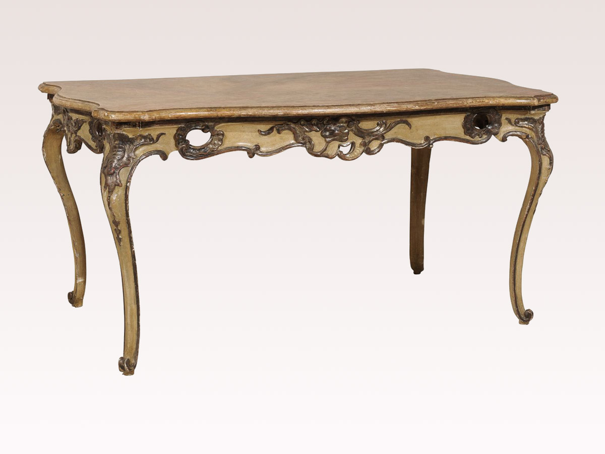 Italian Rococo Style Table / Desk
